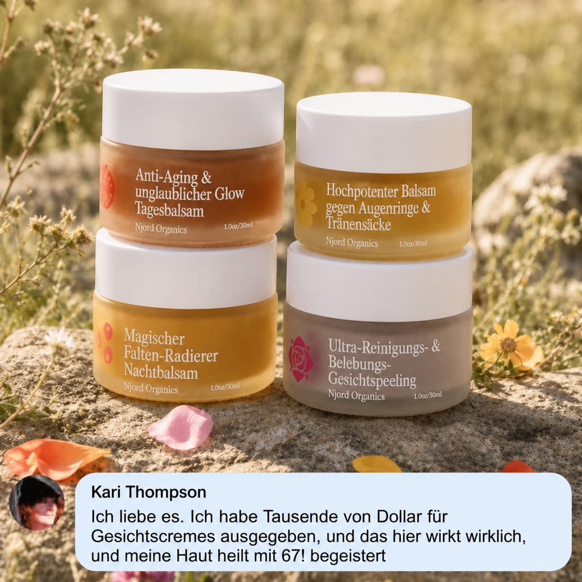Das komplette System für reife Frauenhaut