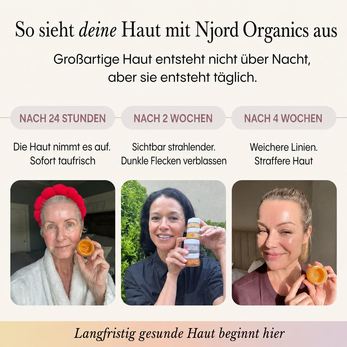 Das komplette System für reife Frauenhaut